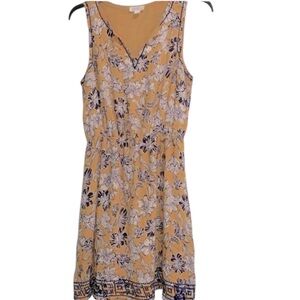 Market & Spruce yellow floral dress size small
